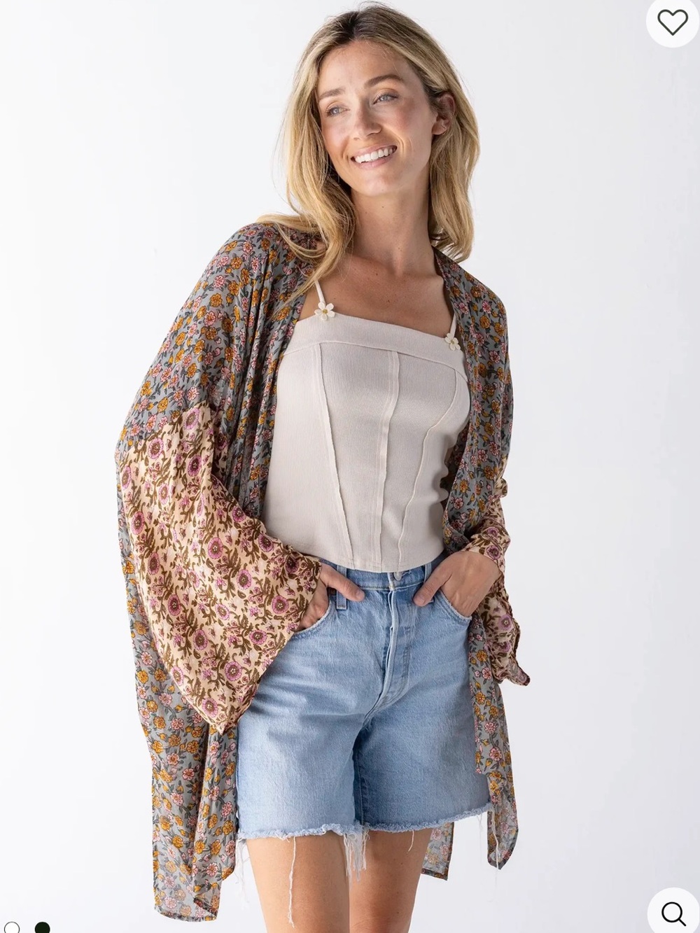 Natural Life Sierra Floral Kimono